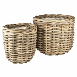 Vida Übertopf Korbgeflecht 2 Stck.