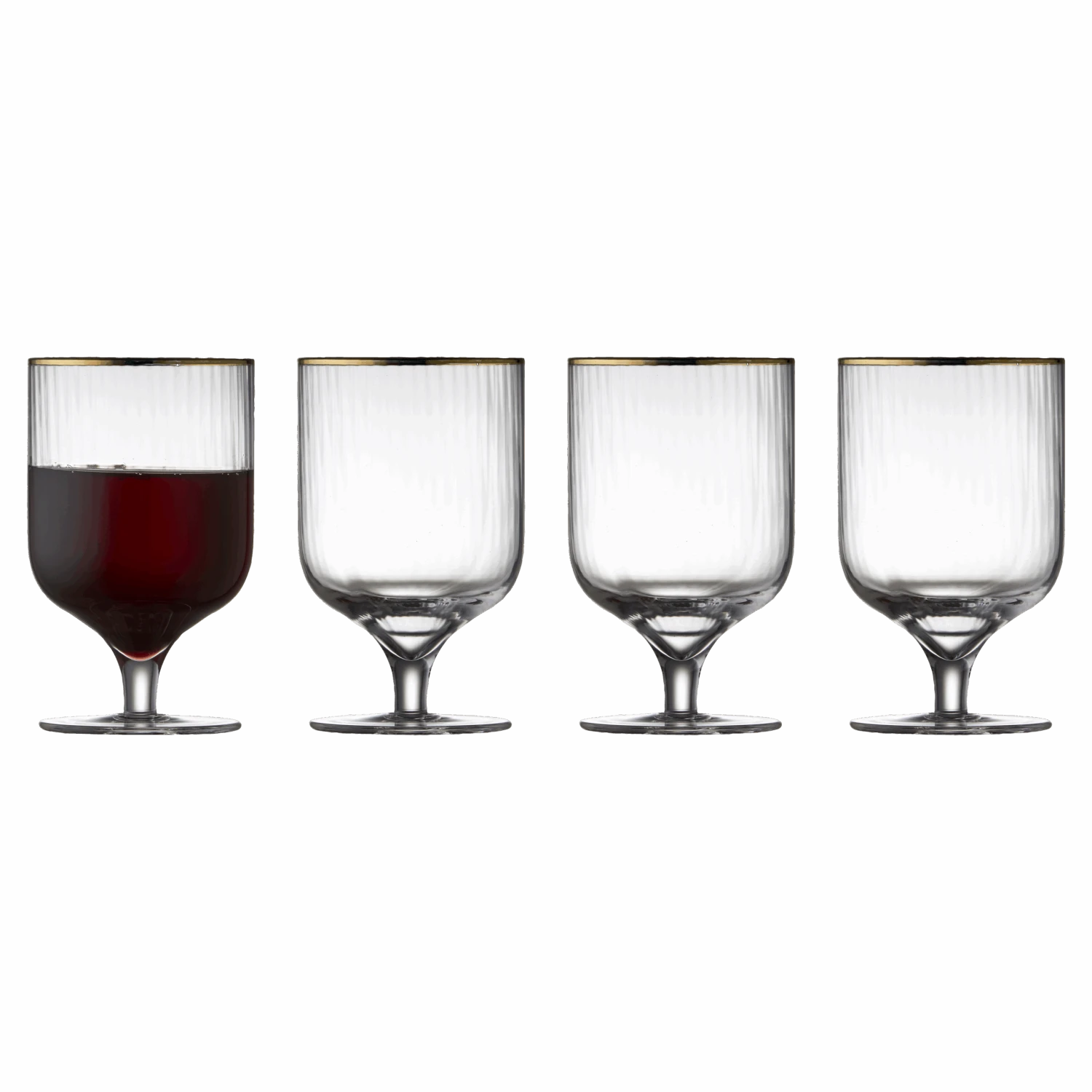 Lyngby Glas Palermo Gold Weinglas 4 Stck.