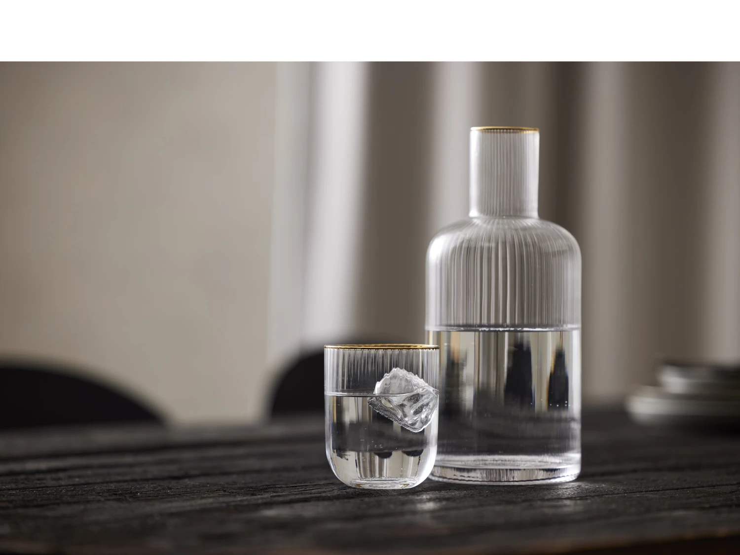 Lyngby Glas Palermo Gold Karaffe – Bild 5