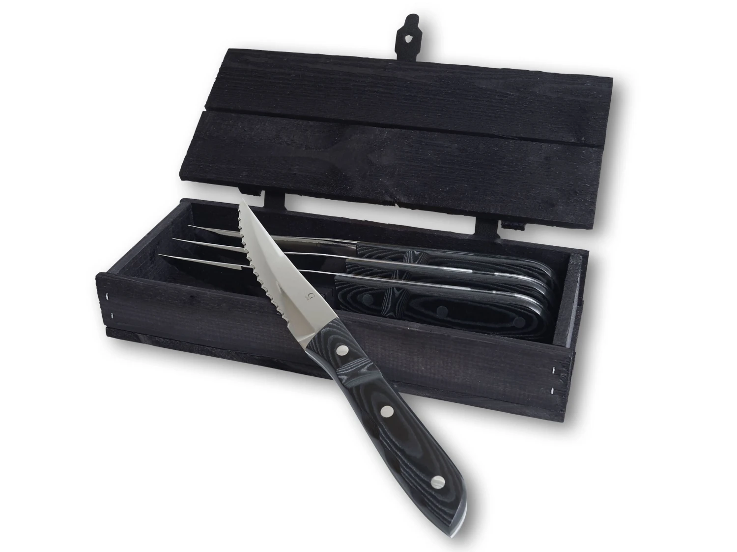 Gense Old Farmer Micarta Steak Messer XL 4 Stck. – Bild 2