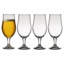 Lyngby Glas Juvel Bierglas 4 Stck.